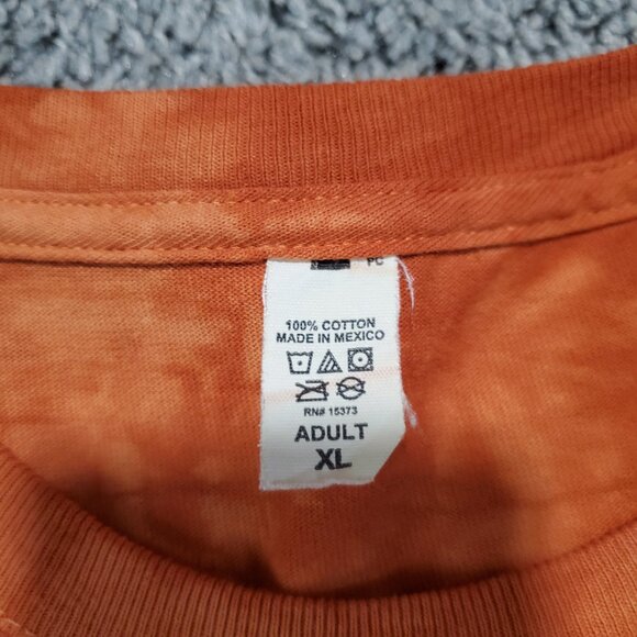 RARE Grateful Dead Deadstock Sample Orange Tie Dye Bear Spiral Logo Shirt - XL - Picture 3 of 6